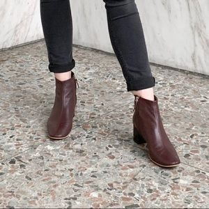 Everlane Oxblood Boots size 7